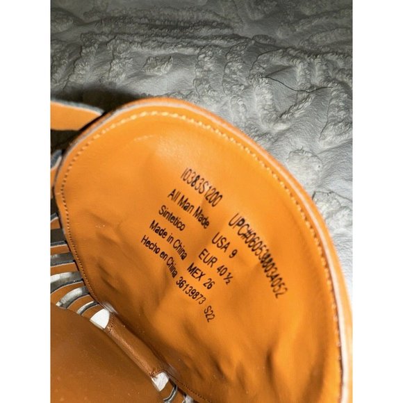 Sam & Libby Asha Espadrille Sandal Saddle Brown Slip On Flats 9 - Picture 7 of 8